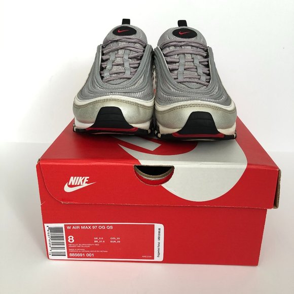 Nike Air Max 97 OG QS Silver Bullet Sneakers - Picture 8 of 9
